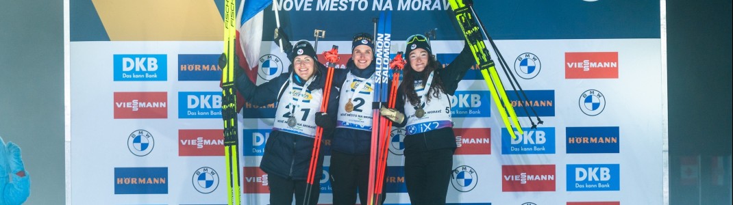 Gold, Silber und Bronze für Frankreich im Sprint der Damen.