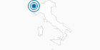 Ski Resort La Thuile – La Rosiere (Espace San Bernardo) in the Mont Blanc Region: Position on map