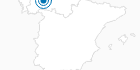Ski Resort Leitariegos in the Cantabrian Mountains: Position on map