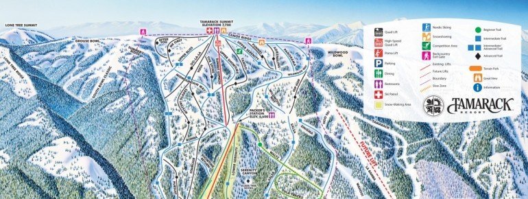 Trail Map Tamarack Resort