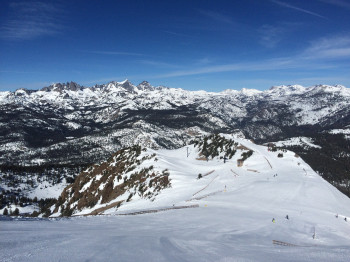 Blick von Chair 23 auf die Felsen von The Minarets.