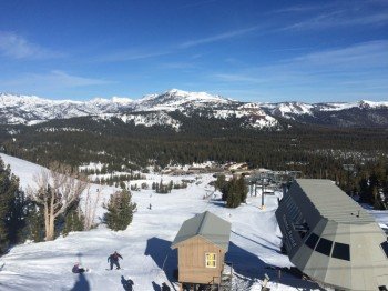 Blick auf die Piste Broadway am Thunderbound Sessellift.