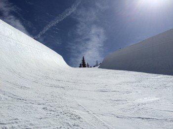 Beeindruckend: Die Super-Duper Pipe mit 22ft (knapp 7m) Tiefe.