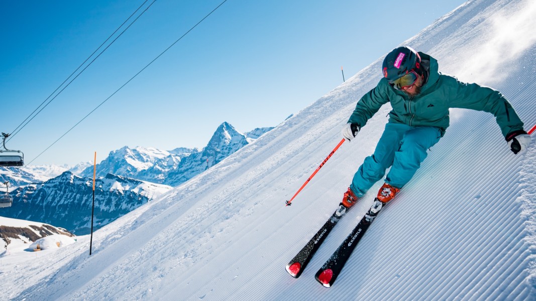 Im Skigebiet Mürren-Schilthorn ist Nervenkitzel für Adrenalinjunkies garantiert.