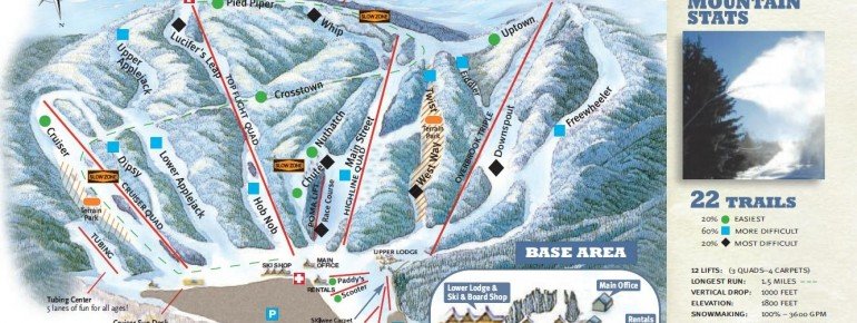 Pistenplan Ski Butternut