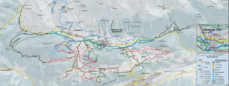 Loipenplan Ramsau am Dachstein
