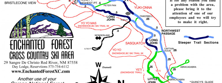 Loipenplan Enchanted Forest Cross Country Ski Area